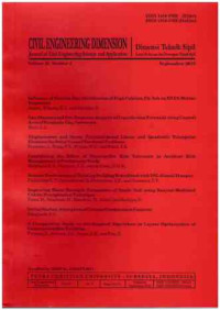 Image of Civil Engineering Dimension: Journal of Civil Engineering Science and Application : Volume 20 Number 2 I September 2018