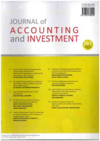 Image of Journal of Accounting and Investment : Vol. 20, No.1 I January-April 2019