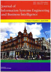 Image of JISEBI : Journal information Systems Engineering and Business intelligence : Vol. 4 No. 1 I April 2018