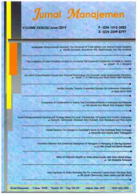 Image of Jurnal Manajemen: Vol. XXIII/02/June/2019