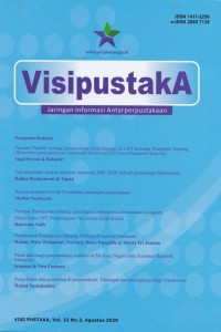 Image of Visi Pustaka: Jaringan Informasi Antar Perpustakaan : Vol. 20 No. 2 Agustus 2018