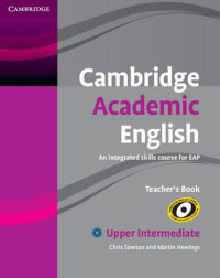 Image of Cambridge Academic English, an integratd skills for EAP: Upper Intermediate, Teacher's Book