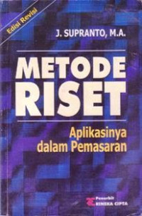 Image of Metode Riset: Aplikasinya Dalam Pemasaran Edisi Revisi
