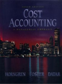 Image of Cost Accounting A Managerial Emphasis 10 Ed.