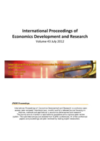 Image of International Proceedings Of Economics Development And Research: Volume 43 July 2012