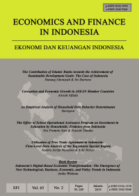 Image of Ekonomi dan Keuangan Indonesia: Vol. 65 No. 2 | 2019