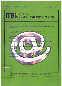 Image of Jurnal Teknologi Informatika: Vol. 2 No. 1 | Januari 2010