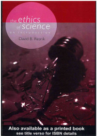 Image of The Ethics of Science an Introduction
