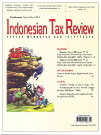 Image of Indonesian Tax Review: Vol. IX/Edisi 03 | 2016