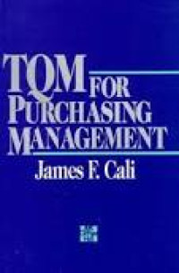 Image of TQM for Purchasing Management