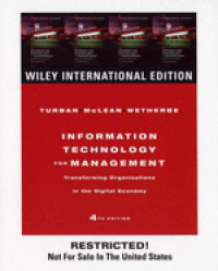 Image of Information Technology for Management: Transforming Organizations in the Digital Economy 4 Ed.