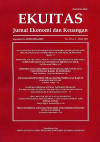 Ekuitas: Jurnal Ekonomi dan Keuangan: Vol. 18 No. 1 | Maret 2014