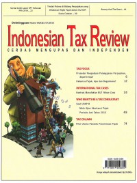 Indonesian Tax Review: Vol. VIII/ Edisi 07 | 2015