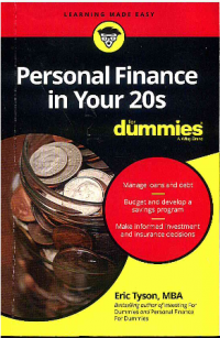 Personal Finance in Your 20s for Dummies