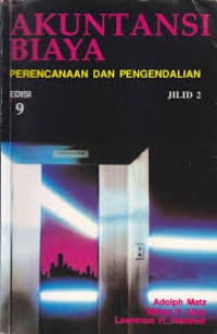 Akuntansi Biaya Perencanaan dan Pengendalian