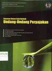 Susunan Dalam Satu Naskah Undang-Undang Perpajakan